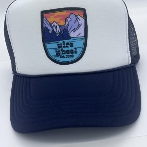 Mountain Range dark blue trucker hat