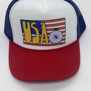 Made in the USA trucker hat wire wheel